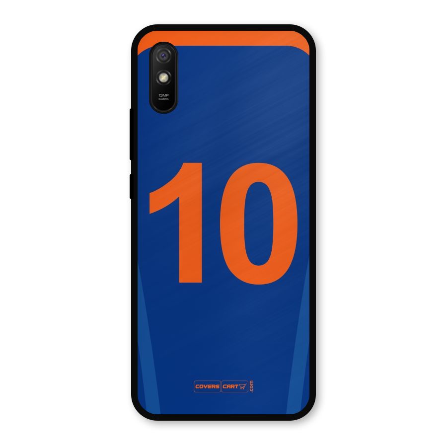 Blue Jersey Metal Back Case for Redmi 9a