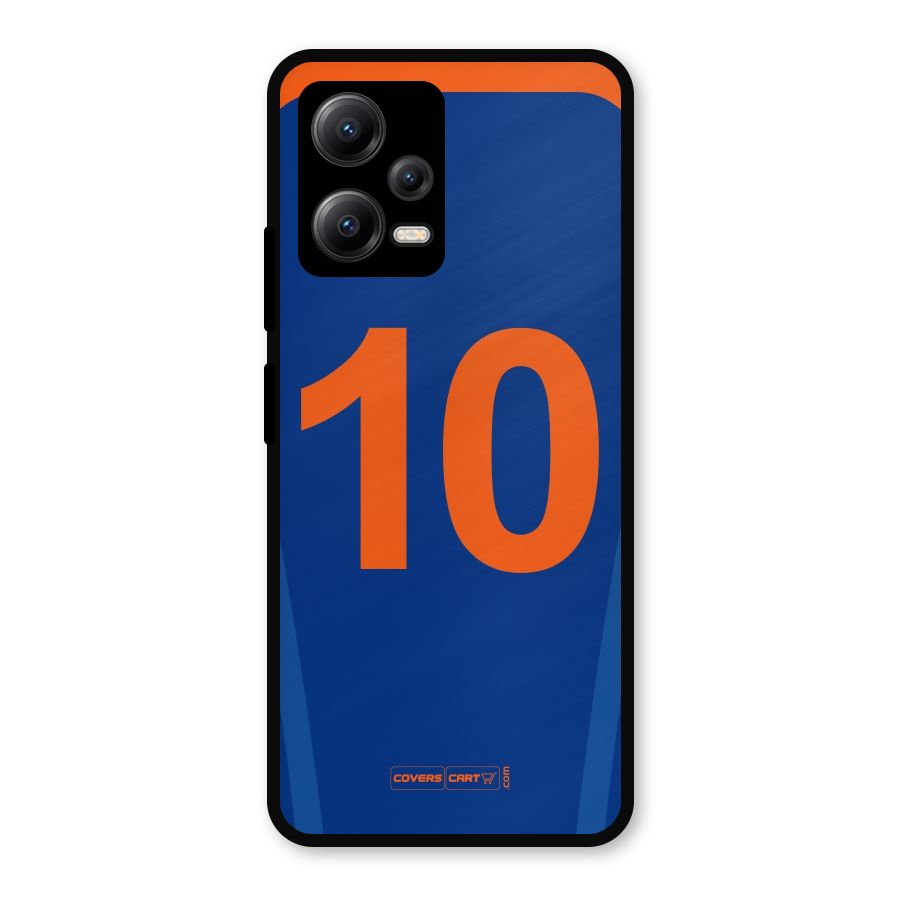 Blue Jersey Metal Back Case for Redmi Note 12 5G