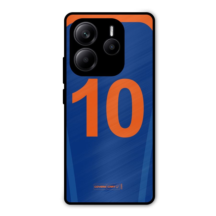 Blue Jersey Metal Back Case for Redmi Note 14 5G