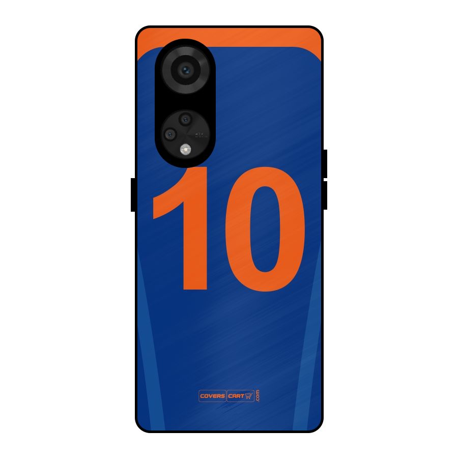 Blue Jersey Metal Back Case for Reno8 T 5G