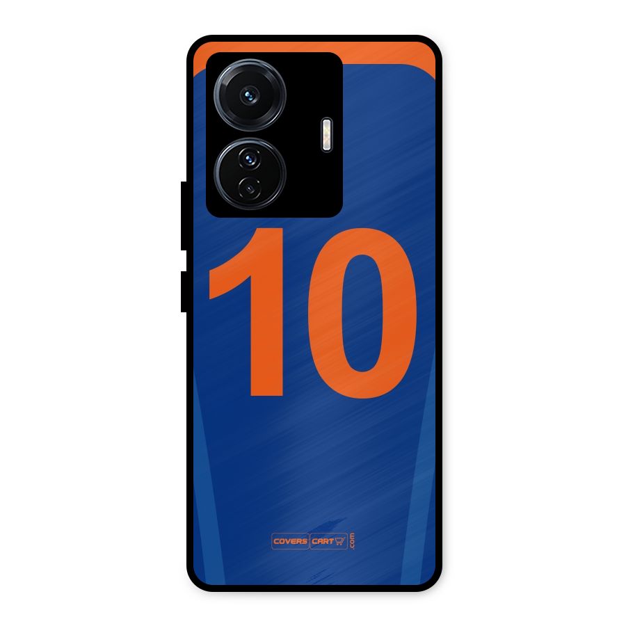 Blue Jersey Metal Back Case for Vivo T1 Pro