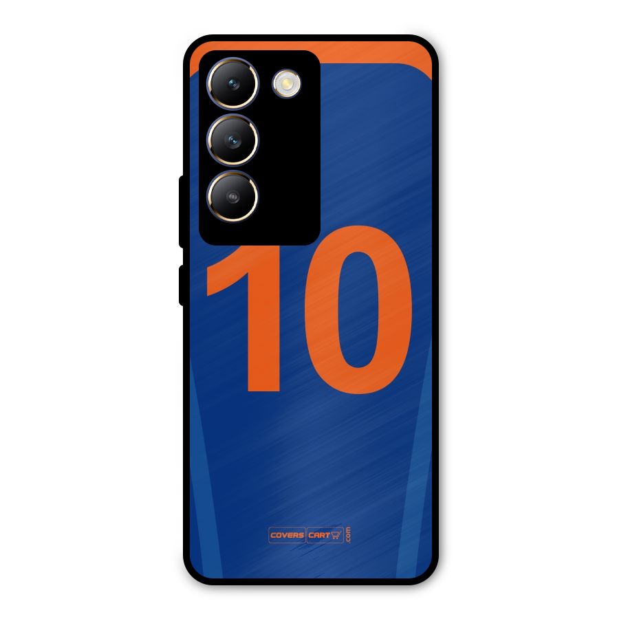 Blue Jersey Metal Back Case for Vivo T3 5G