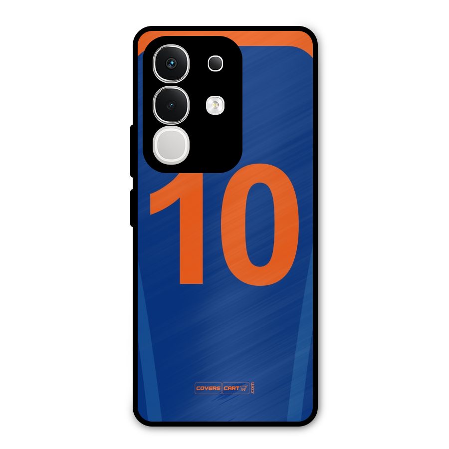 Blue Jersey Metal Back Case for Vivo T4x
