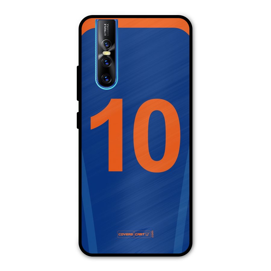 Blue Jersey Metal Back Case for Vivo V15 Pro
