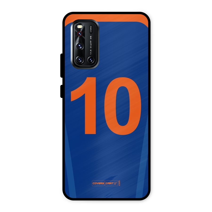 Blue Jersey Metal Back Case for Vivo V19