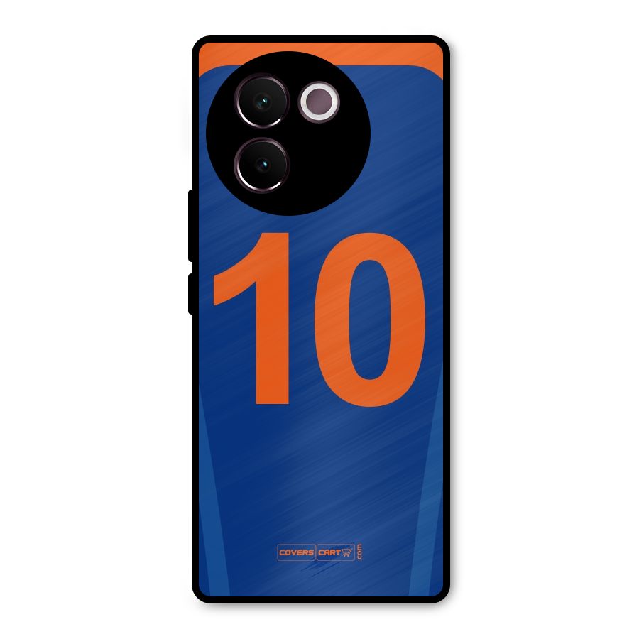 Blue Jersey Metal Back Case for Vivo V30e