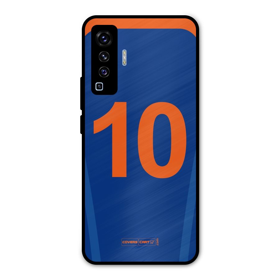 Blue Jersey Metal Back Case for Vivo X50