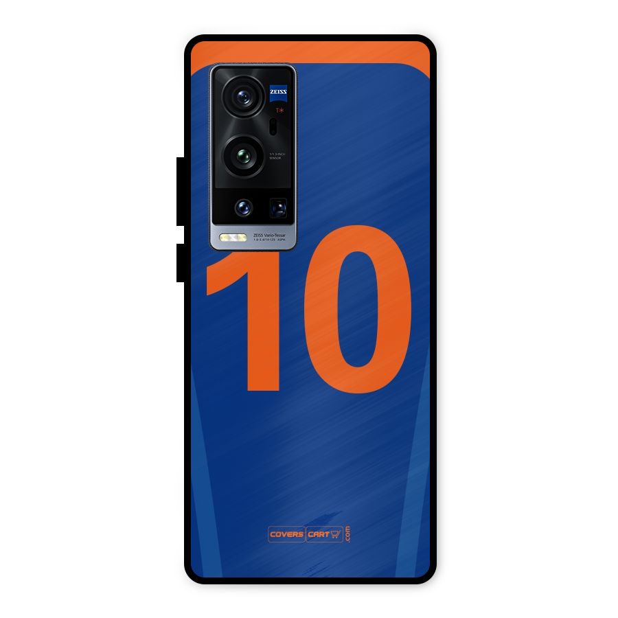 Blue Jersey Metal Back Case for Vivo X60 Pro Plus