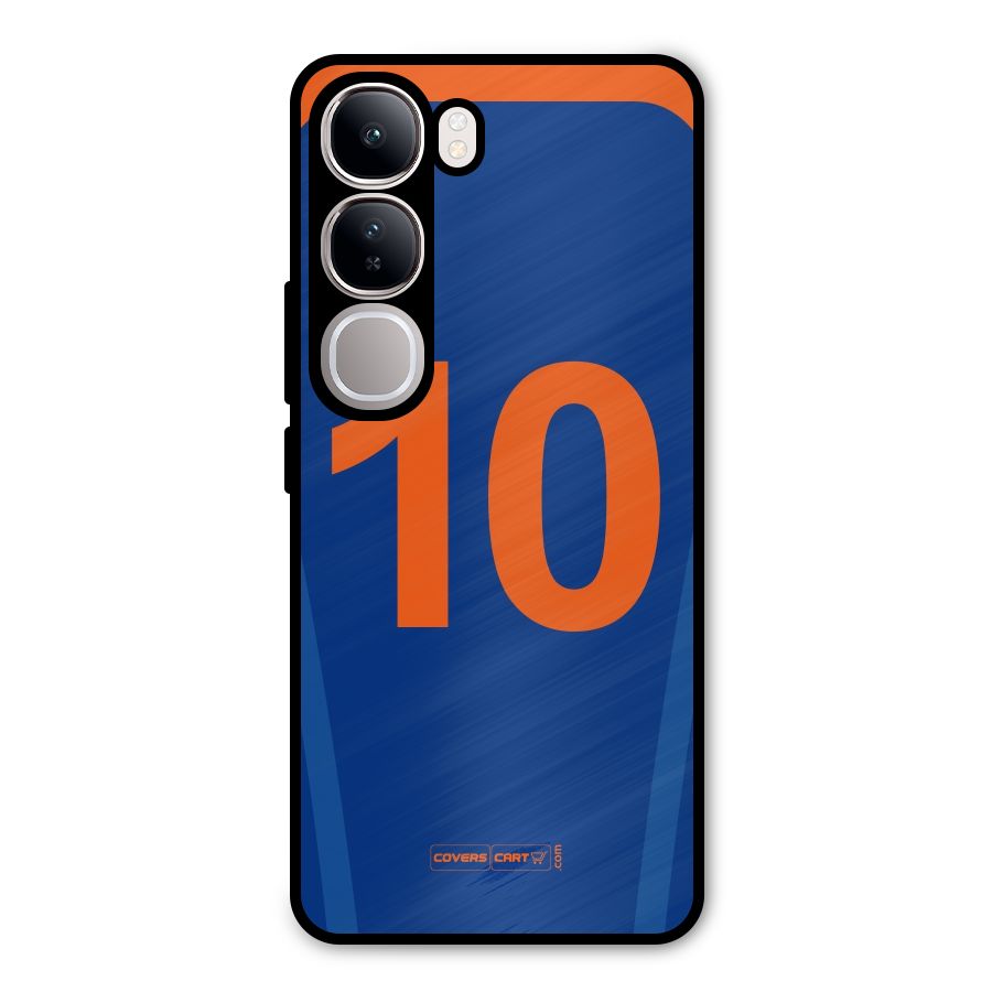 Blue Jersey Metal Back Case for Vivo Y300