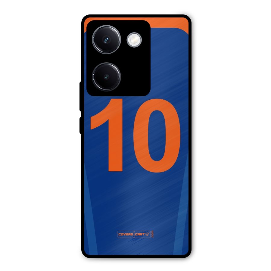 Blue Jersey Metal Back Case for Vivo Y300 Plus