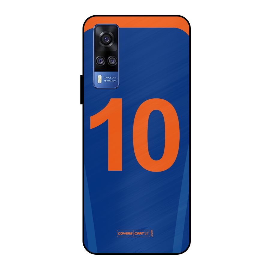 Blue Jersey Metal Back Case for Vivo Y51