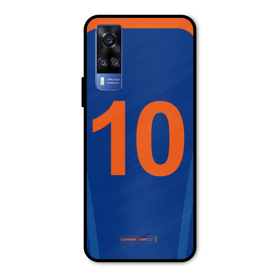 Blue Jersey Metal Back Case for Vivo Y51A
