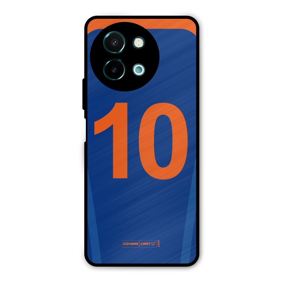 Blue Jersey Metal Back Case for Vivo Y58