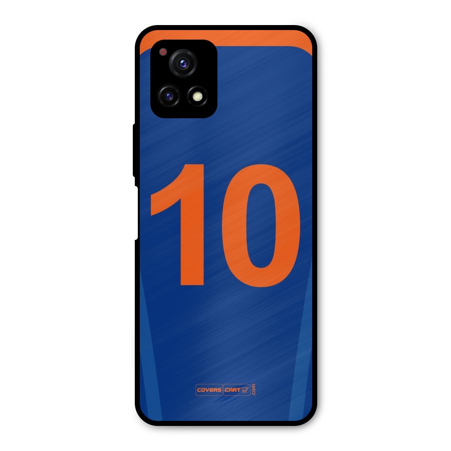 Blue Jersey Metal Back Case for Vivo Y72 5G