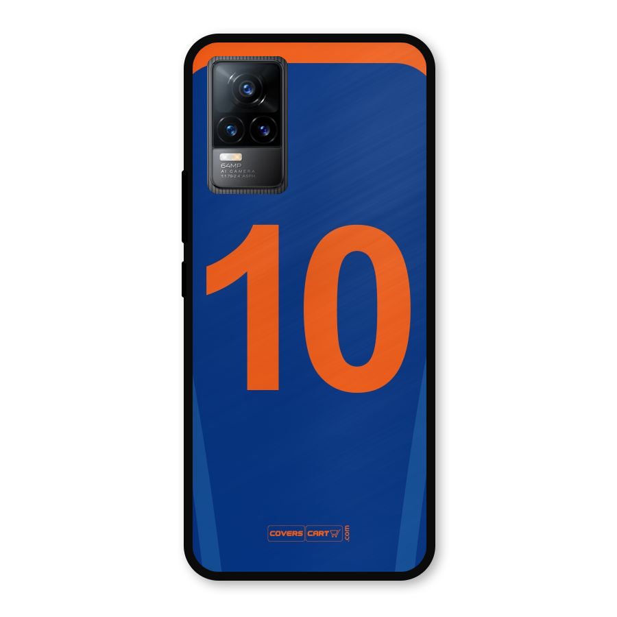 Blue Jersey Metal Back Case for Vivo Y73