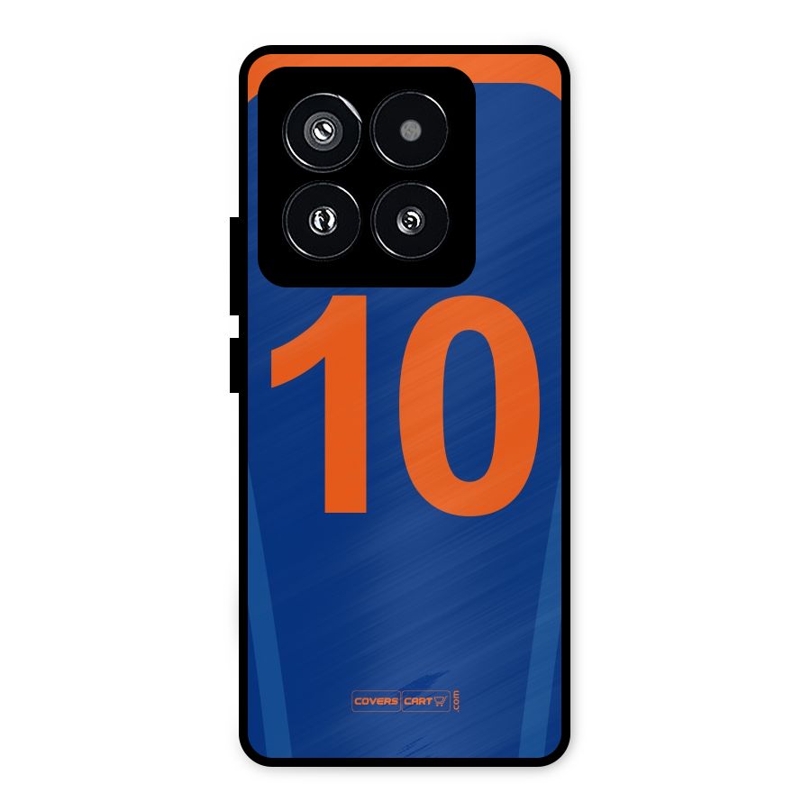 Blue Jersey Metal Back Case for Xiaomi 14 Pro