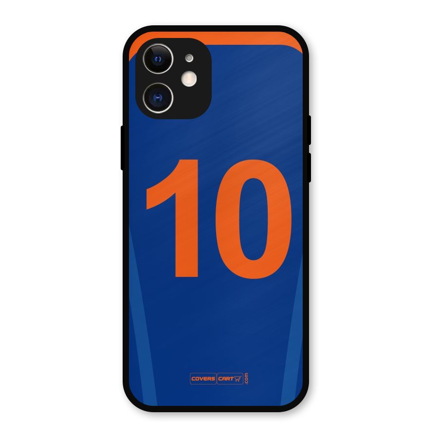 Blue Jersey Metal Back Case for iPhone 12