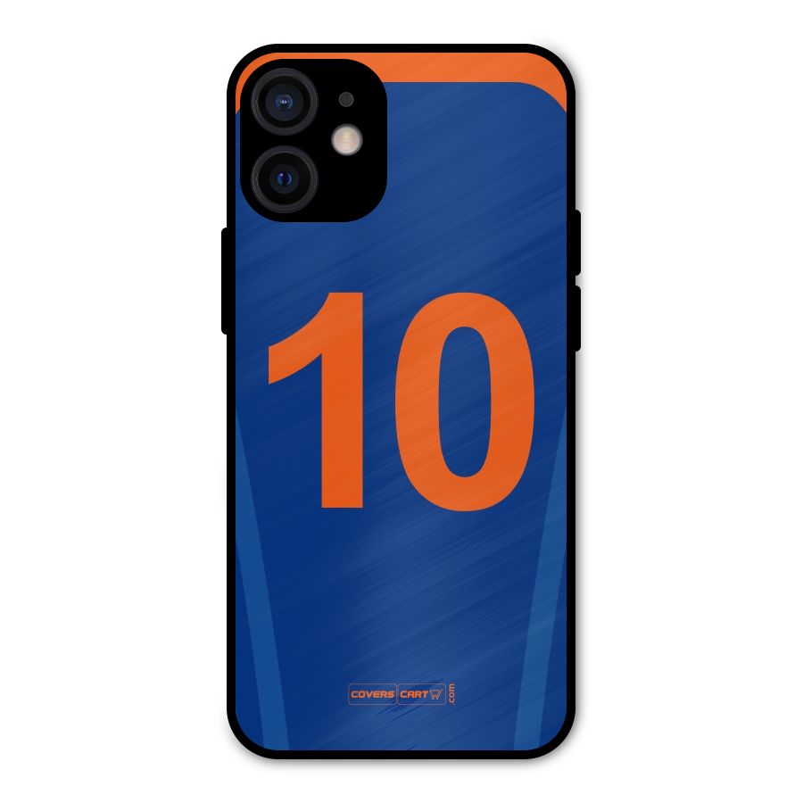 Blue Jersey Metal Back Case for iPhone 12 Mini