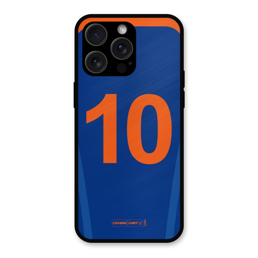 Blue Jersey Metal Back Case for iPhone 15 Pro Max