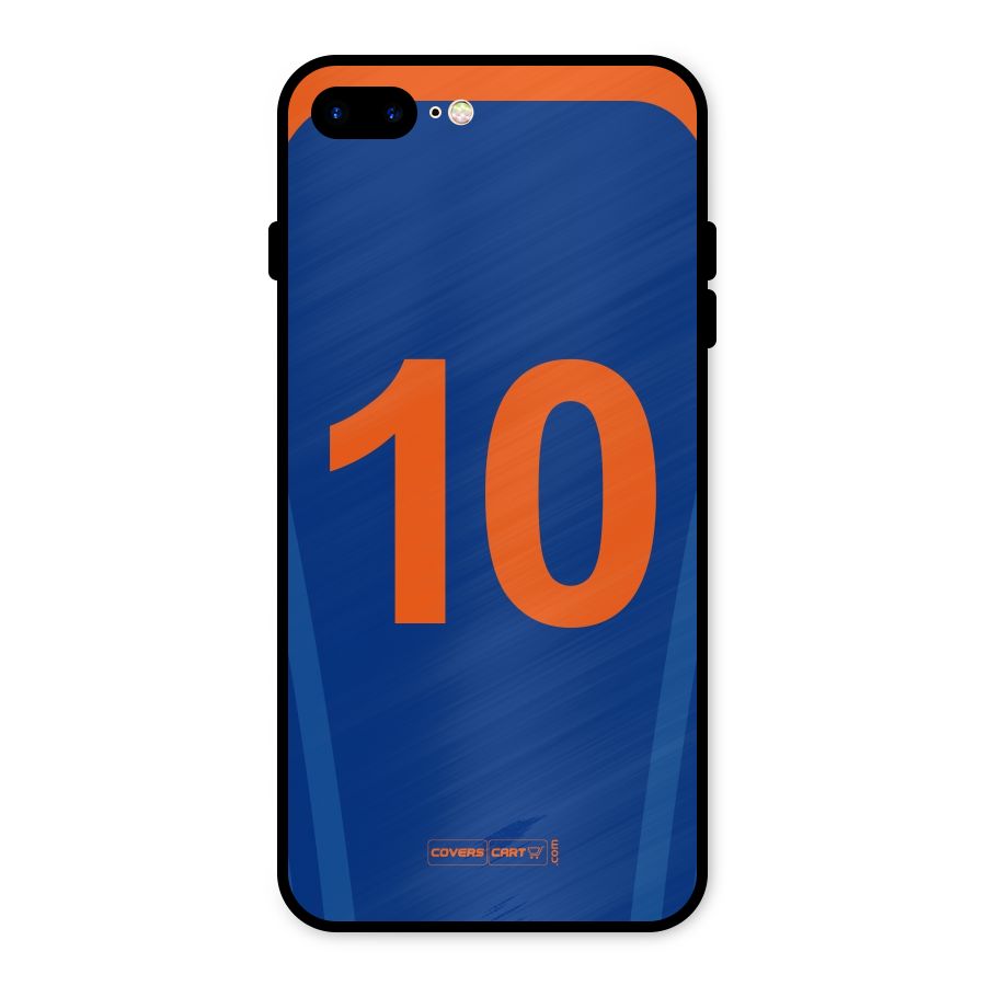 Blue Jersey Metal Back Case for iPhone 8 Plus
