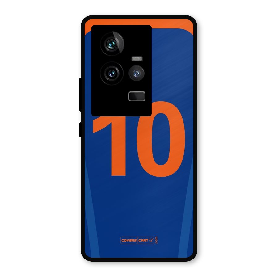 Blue Jersey Metal Back Case for iQOO 11 5G