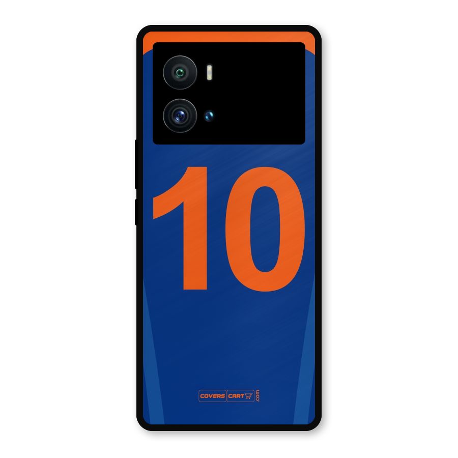 Blue Jersey Metal Back Case for iQOO 9 Pro