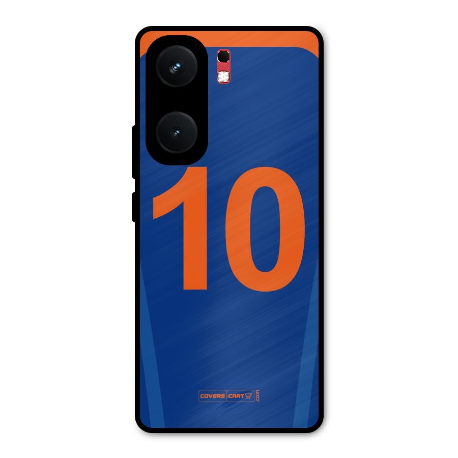 Blue Jersey Metal Back Case for iQOO Neo 9 Pro