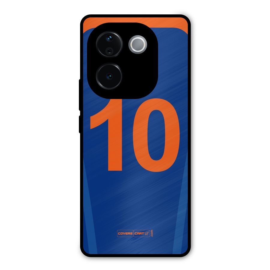 Blue Jersey Metal Back Case for iQOO Z9s Pro
