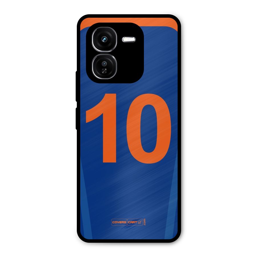 Blue Jersey Metal Back Case for iQOO Z9x