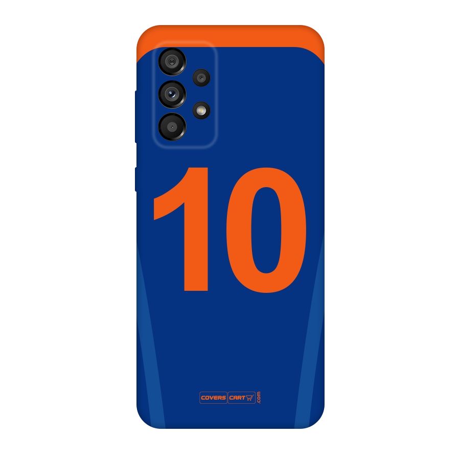 Blue Jersey Original Polycarbonate Back Case for Galaxy A73 5G