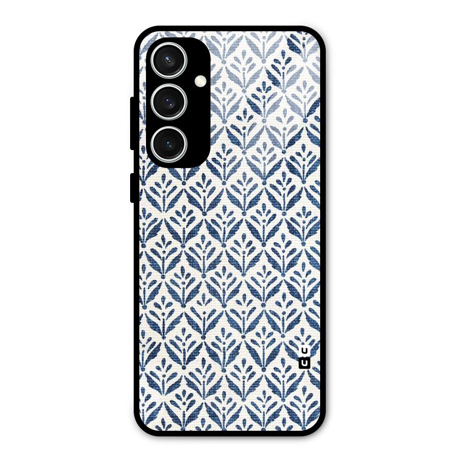 Blue Leaf Glass Back Case for Galaxy S23 FE