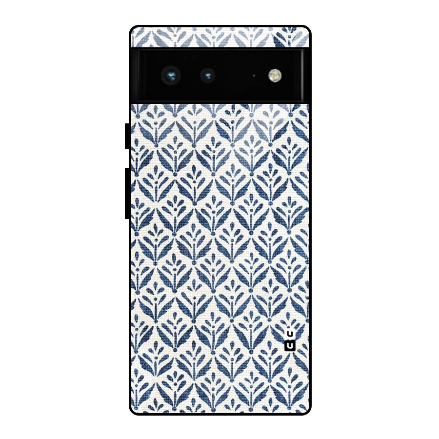 Blue Leaf Glass Back Case for Google Pixel 6