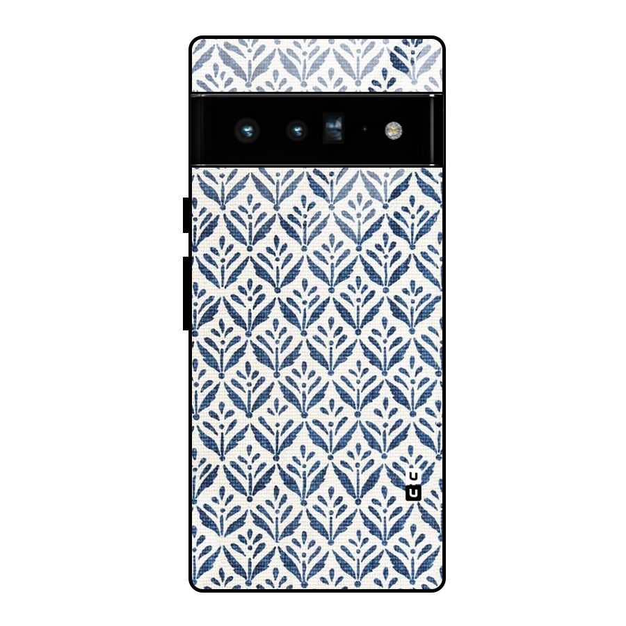 Blue Leaf Glass Back Case for Google Pixel 6 Pro