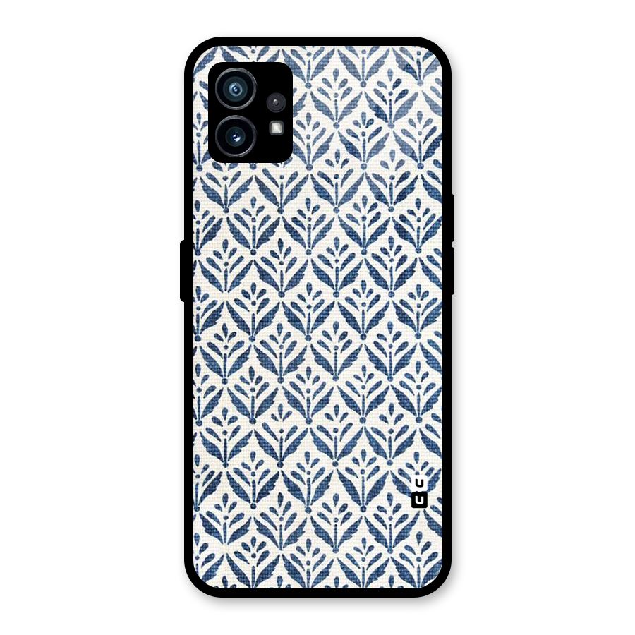 Blue Leaf Glass Back Case for Nothing Phone 1