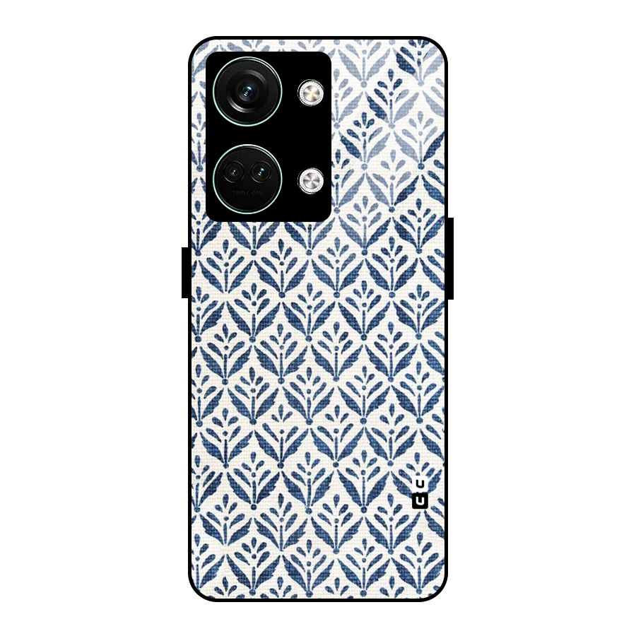 Blue Leaf Glass Back Case for Oneplus Nord 3