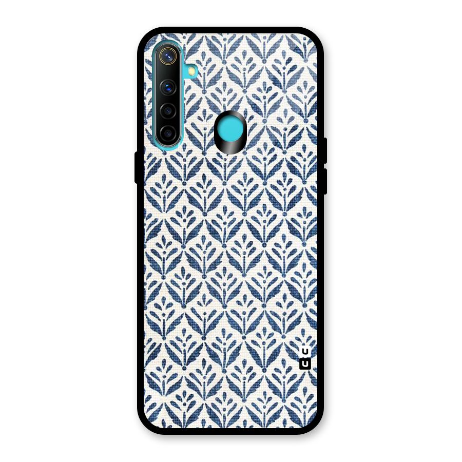 Blue Leaf Glass Back Case for Realme Narzo 10
