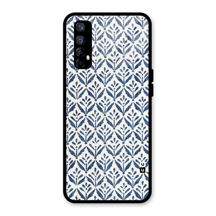 Blue Leaf Glass Back Case for Realme Narzo 20 Pro