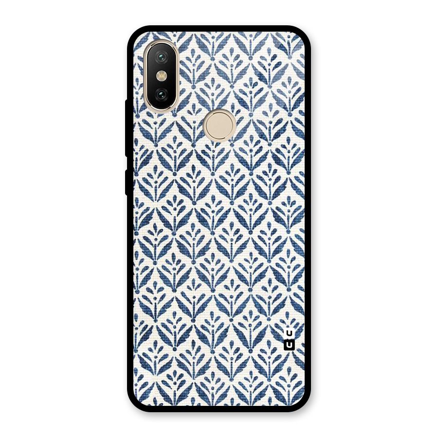 Blue Leaf Glass Back Case for Redmi A2