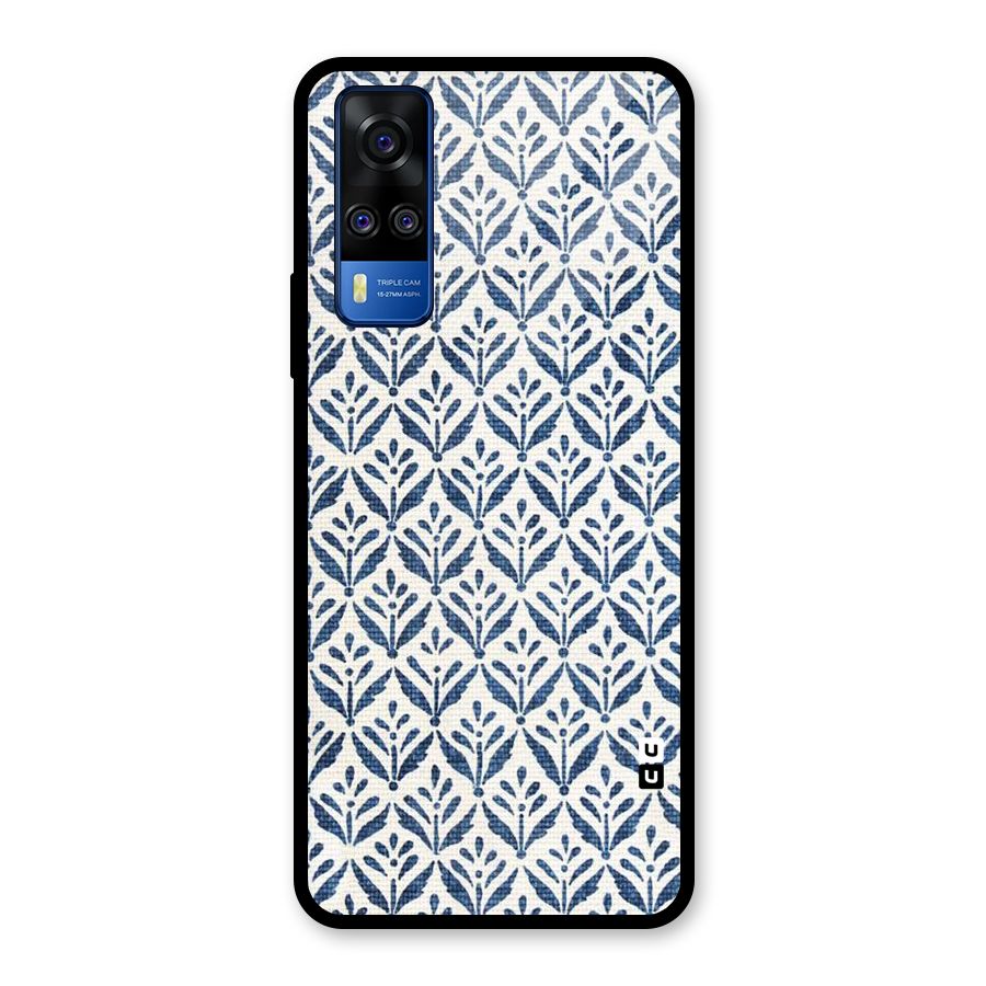 Blue Leaf Glass Back Case for Vivo Y31