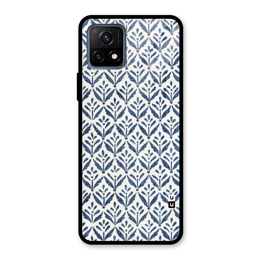 Blue Leaf Glass Back Case for Vivo Y72 5G