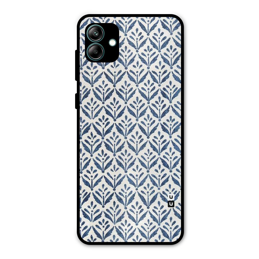 Blue Leaf Metal Back Case for Galaxy A04