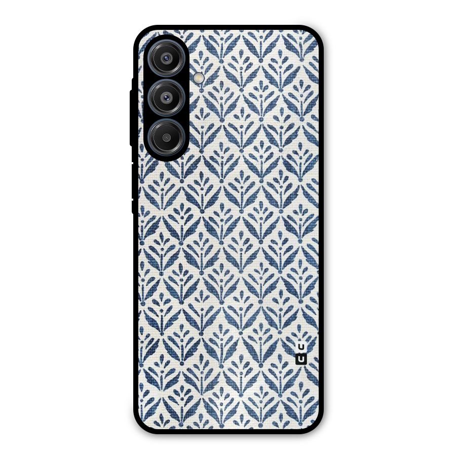 Blue Leaf Metal Back Case for Galaxy A16 5G