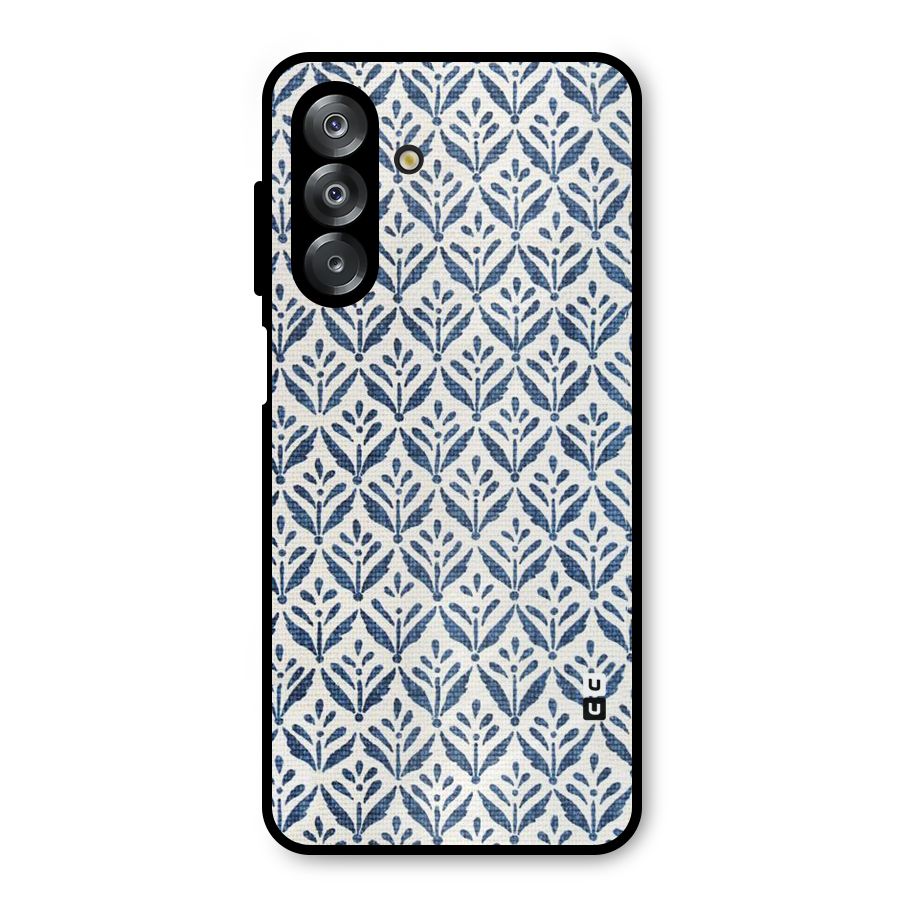 Blue Leaf Metal Back Case for Galaxy A26