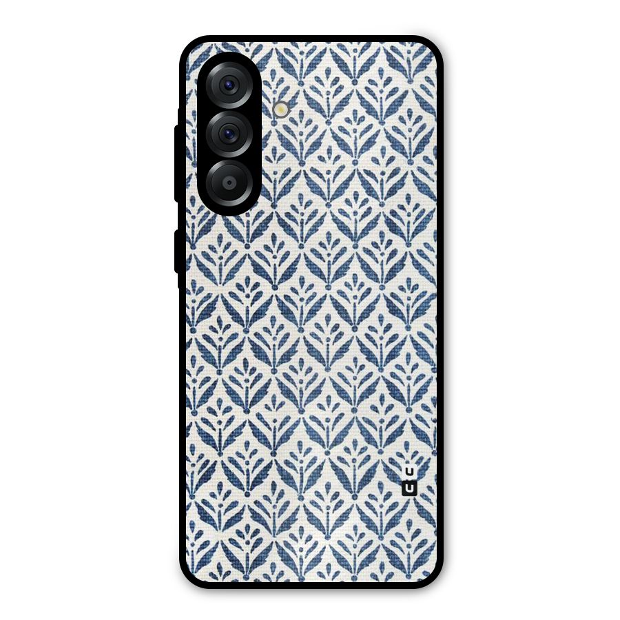 Blue Leaf Metal Back Case for Galaxy A56