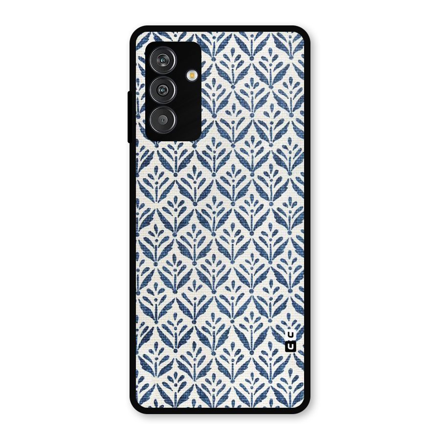 Blue Leaf Metal Back Case for Galaxy F13