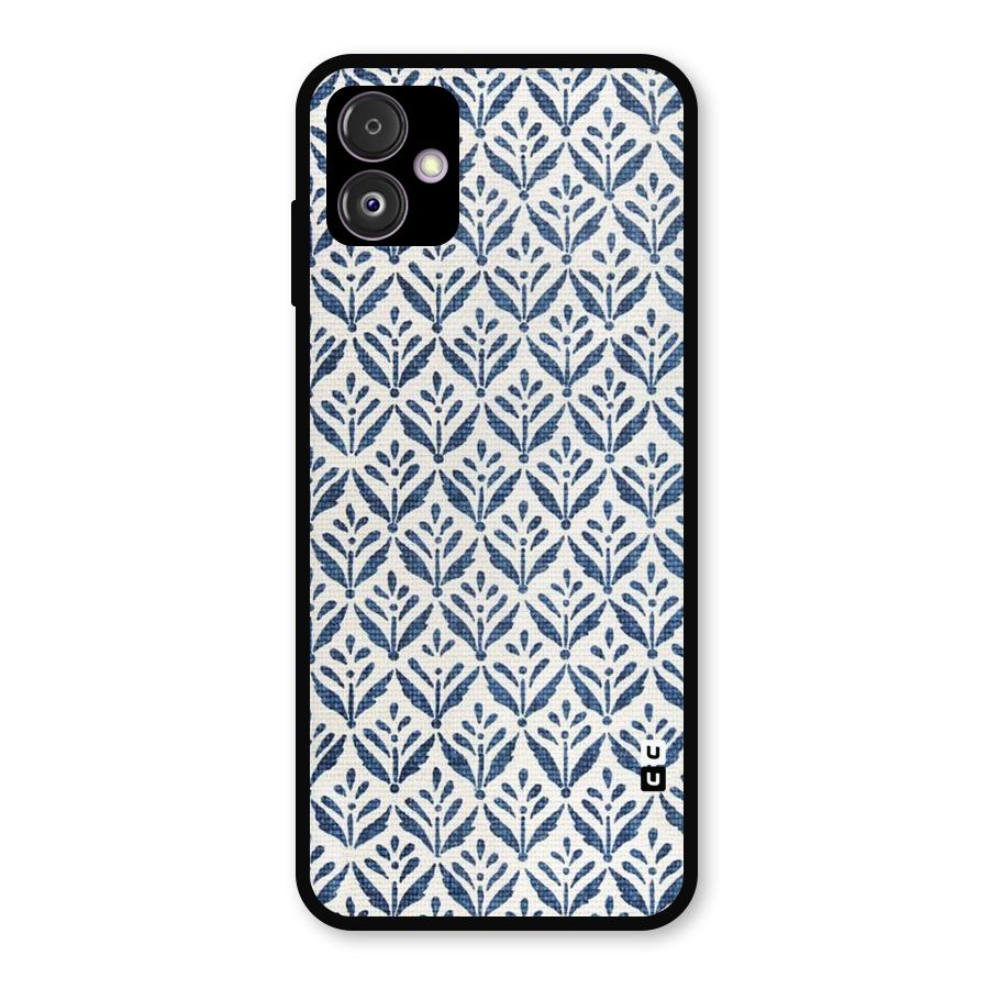 Blue Leaf Metal Back Case for Galaxy F14