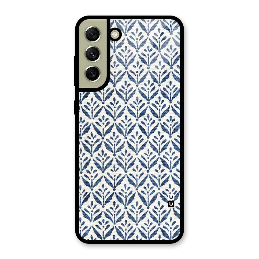 Blue Leaf Metal Back Case for Galaxy S21 FE 5G (2023)