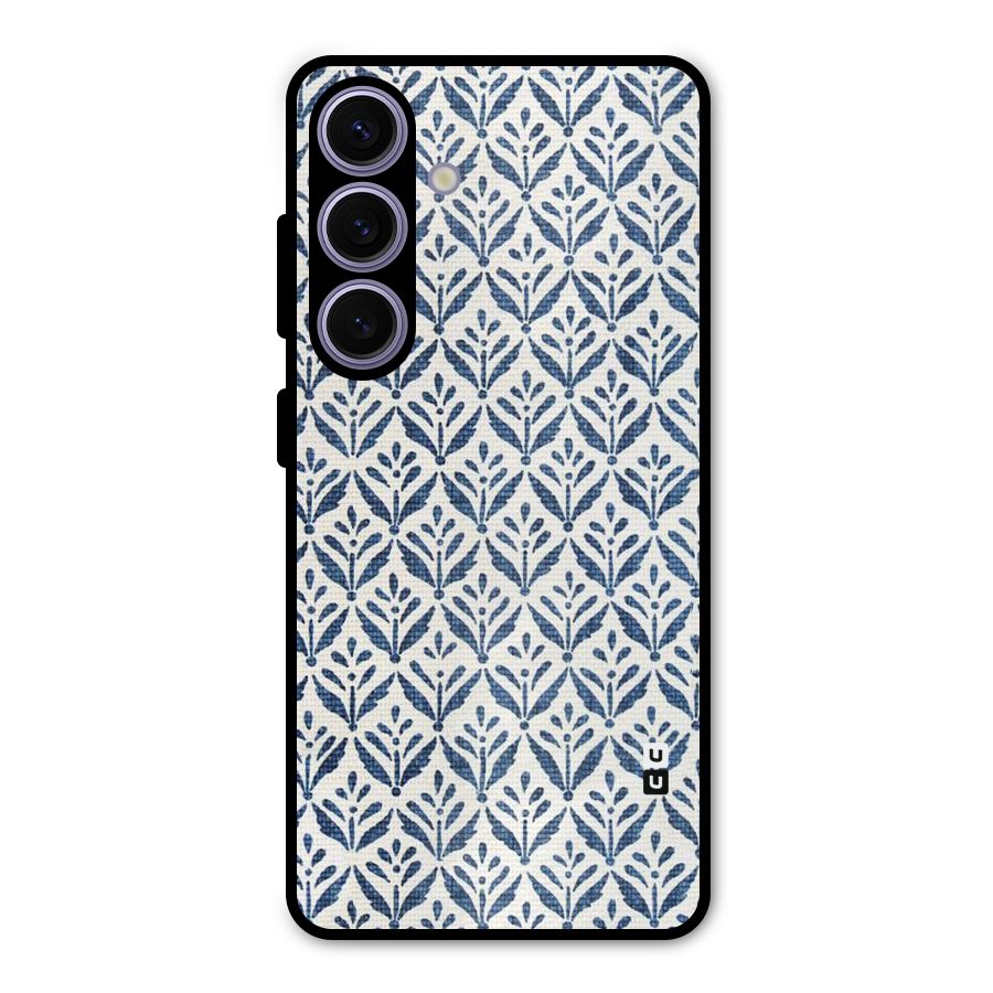 Blue Leaf Metal Back Case for Galaxy S24