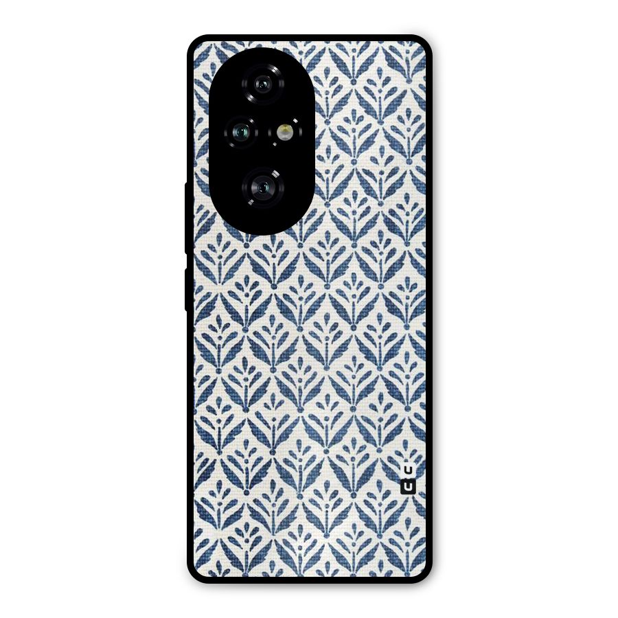 Blue Leaf Metal Back Case for Honor 200 Pro