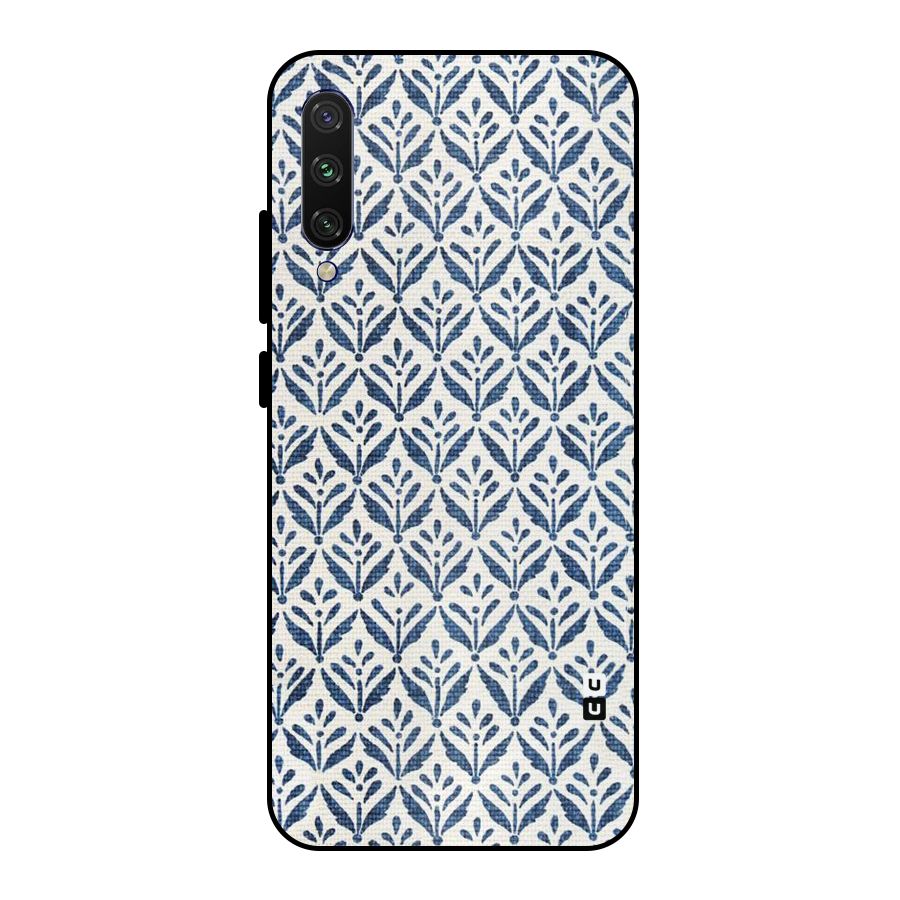 Blue Leaf Metal Back Case for Mi A3